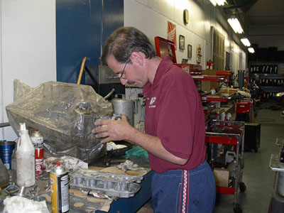 Joe cleaning carbs