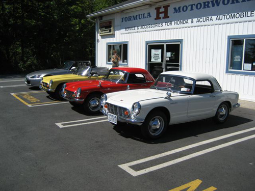 Formula H Motorworks in Middletown, NY, Row of S - old and new