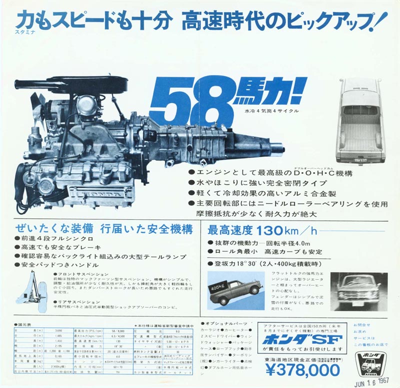 Honda P800 Brochure Page 2
