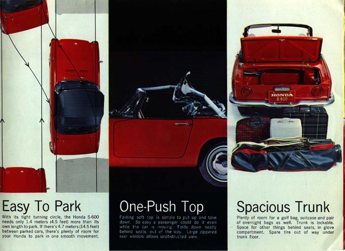 Honda S600 Brochure Page 7