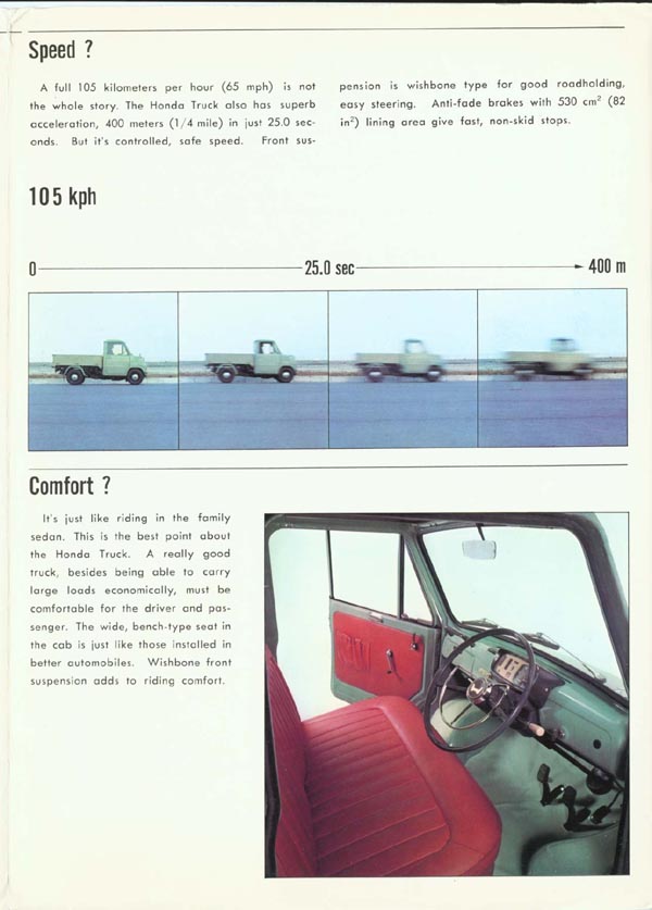 Honda T500 Brochure Page 3